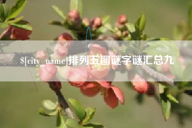 宁阳排列五图谜字谜汇总九
