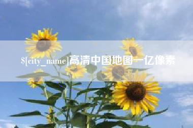 宁阳高清中国地图一亿像素