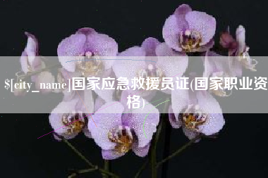 宁阳国家应急救援员证(国家职业资格)