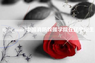 宁阳中国消防救援学院在辽宁招生