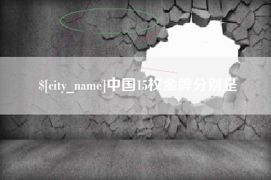宁阳中国15枚金牌分别是
