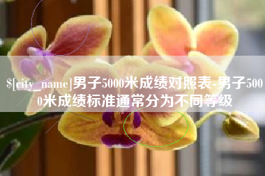 宁阳男子5000米成绩对照表-男子5000米成绩标准通常分为不同等级