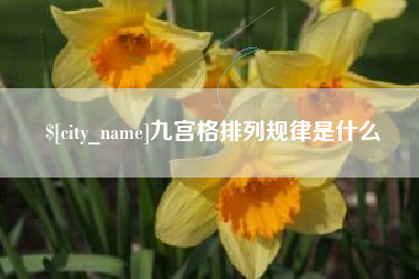 宁阳九宫格排列规律是什么