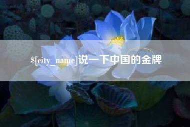 宁阳说一下中国的金牌