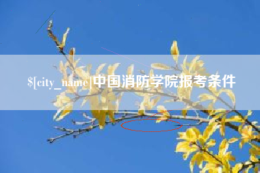 宁阳中国消防学院报考条件