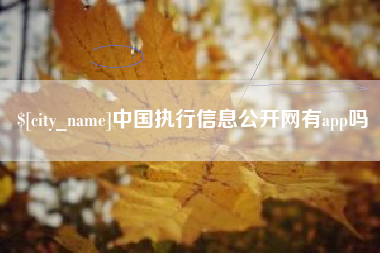 宁阳中国执行信息公开网有app吗