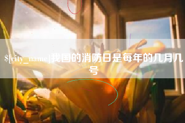 宁阳我国的消防日是每年的几月几号