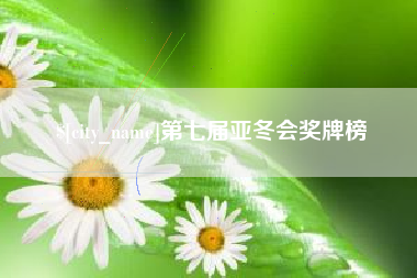 宁阳第七届亚冬会奖牌榜