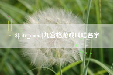 宁阳九宫格游戏叫啥名字