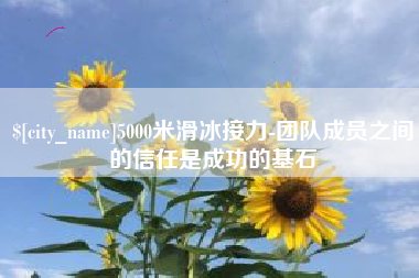 宁阳5000米滑冰接力-团队成员之间的信任是成功的基石