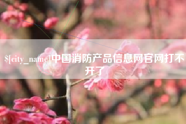 宁阳中国消防产品信息网官网打不开了