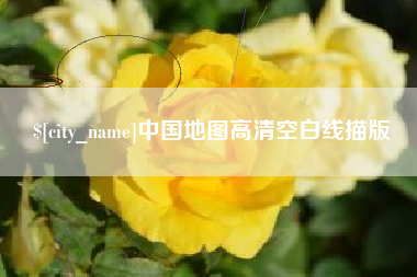 宁阳中国地图高清空白线描版