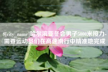 宁阳哈尔滨亚冬会男子5000米接力-需要运动员们在高速滑行中精准地完成