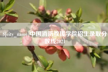 宁阳中国消防救援学院招生录取分数线2021