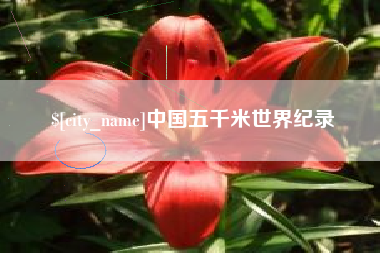 宁阳中国五千米世界纪录