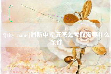 宁阳消防中控证怎么考取需要什么条件