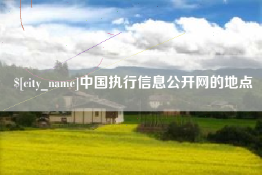 宁阳中国执行信息公开网的地点