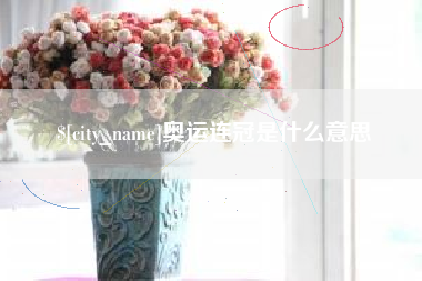 宁阳奥运连冠是什么意思