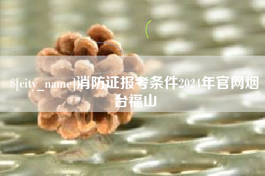 宁阳消防证报考条件2024年官网烟台福山